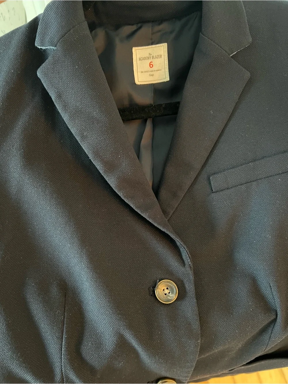 Gap Women's Navy Tailored Blazer - Size 6